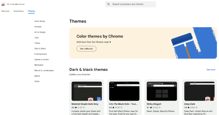 GoogleWebStoreThemePage