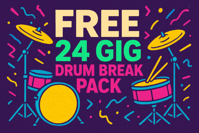 Huge free 24 gig drum break pack download